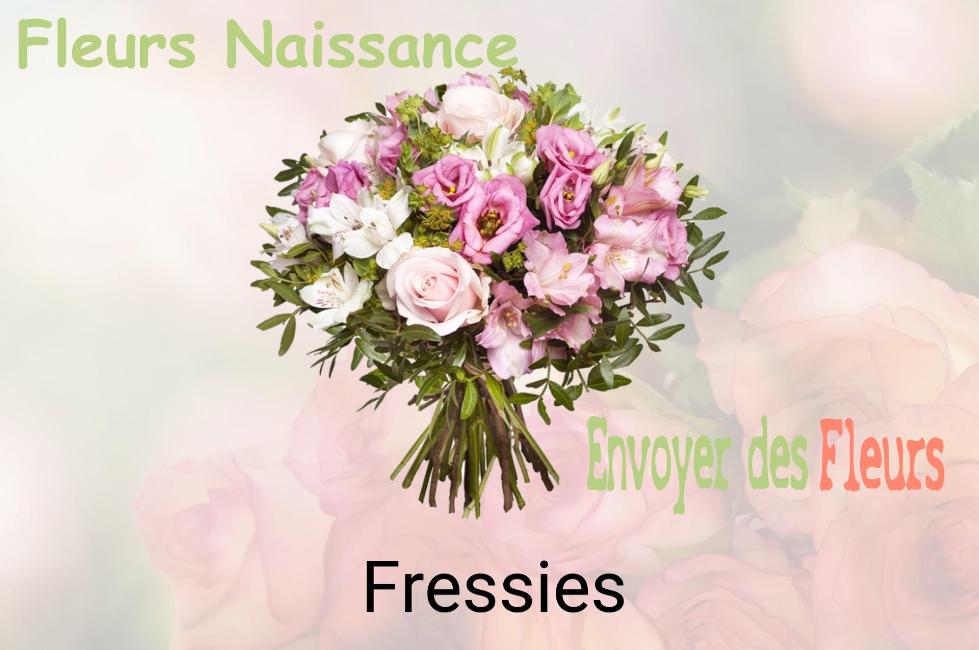 Bouquet de fleurs de naissance livré à Fressies